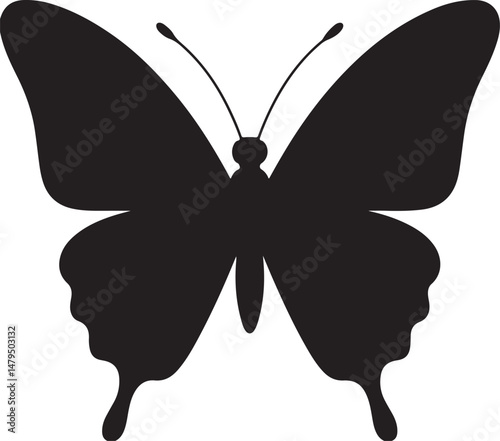 Butterfly Silhouettes Vector Art Realistic and Stylized Winged Insect Design