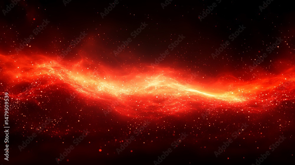 Obraz premium Abstract fiery nebula (1)