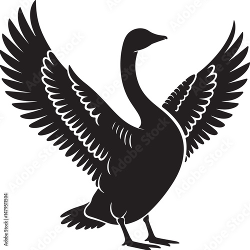Canada Goose Silhouette Vector Design