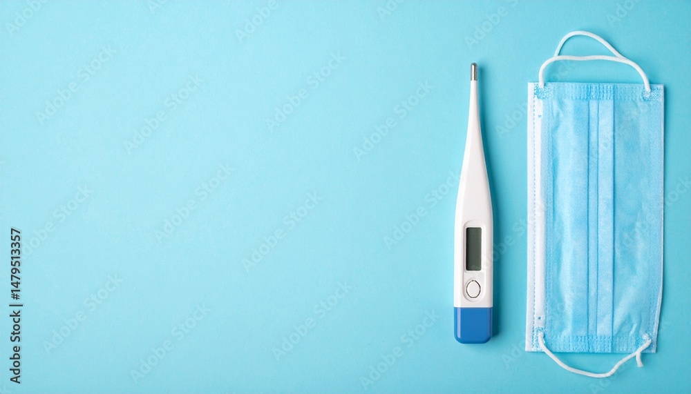 custom made wallpaper toronto digitalパステル調の背景に整った医療用品が生む、規律と優しさが共存するビジュアルコンポジション

