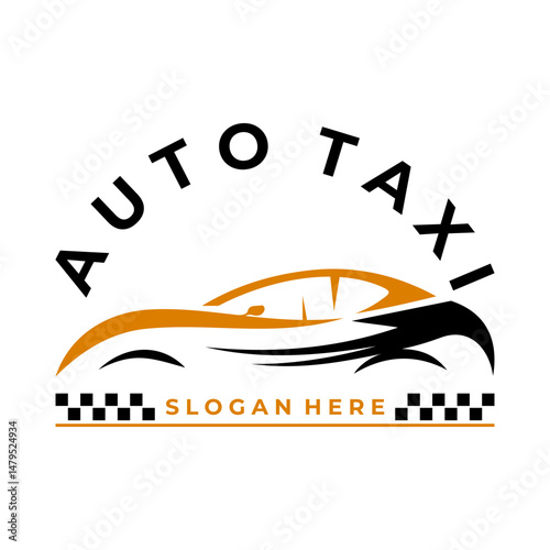 abstract auto taxi logo design vector. Taxi car logo inspirations