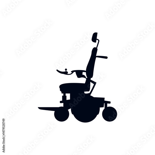 Motorized Wheelchair accessibility vector symbol sign icon Wheelchair accessibility vector symbol sign icon