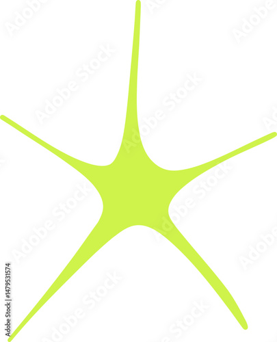Abstract Star Shape, Concept of Irregularity and Asymmetry.