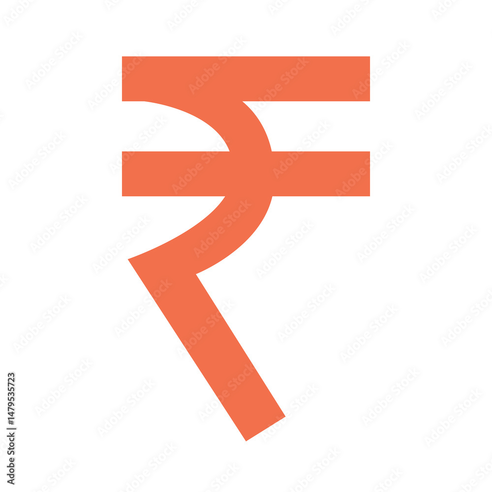 Obraz premium Indian Rupee Symbol Icon