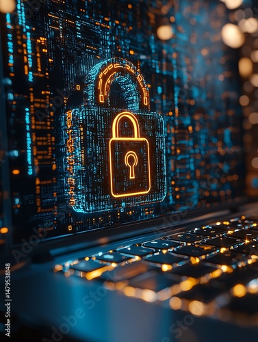 Futuristic computer lock