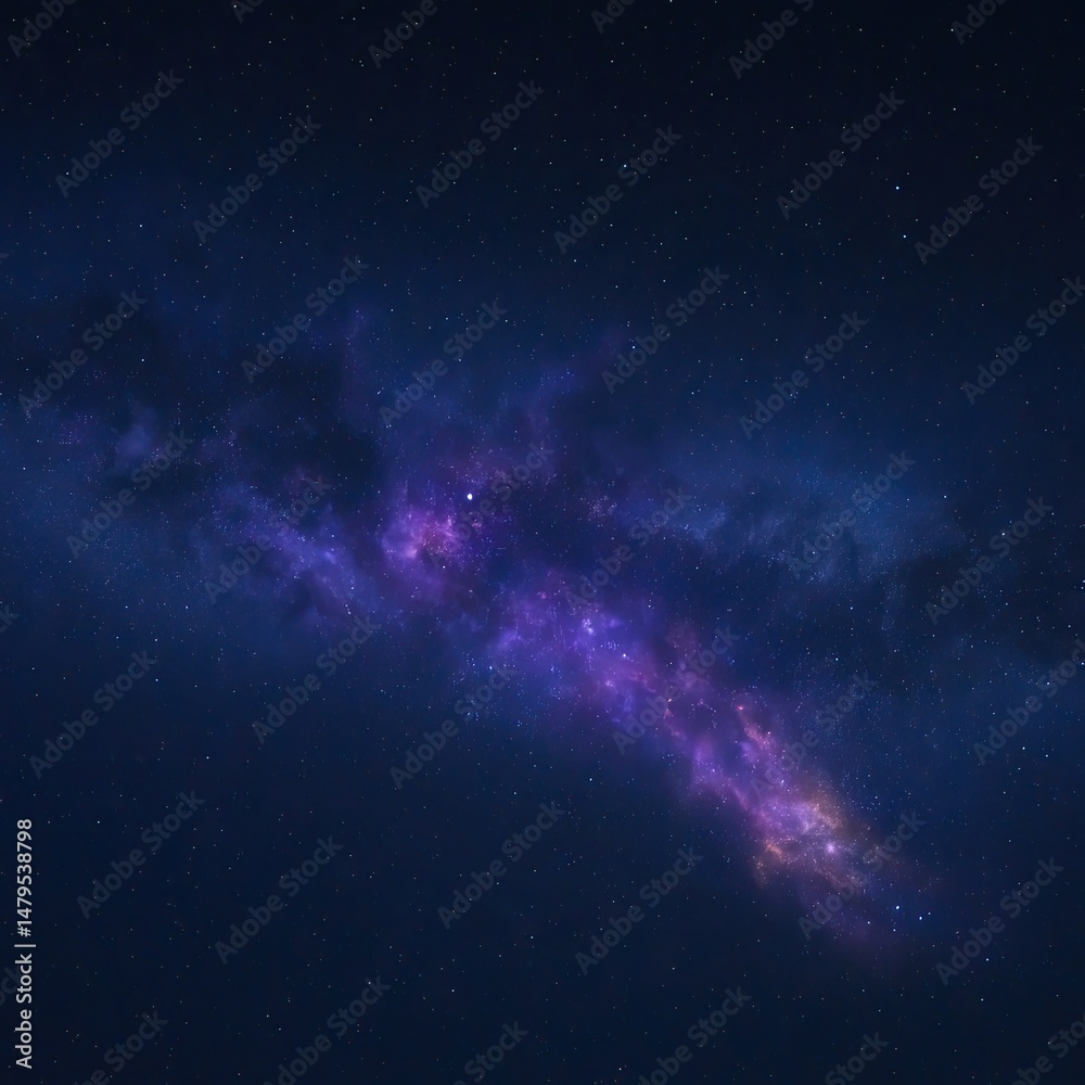 Fototapeta premium Deep Space Nebula with Starfield