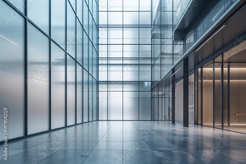 Wallpaper Mural Ethereal Frosted Glass Facade in Modern Urban Architecture for Corporate Business Visuals Torontodigital.ca