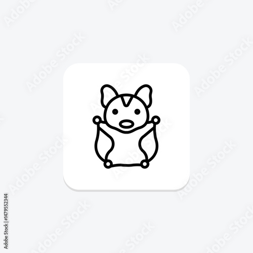 Sugar Glider, vector, pixel perfect, illustrator file