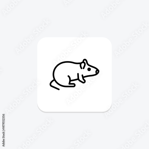 Rat, vector, pixel perfect, illustrator file