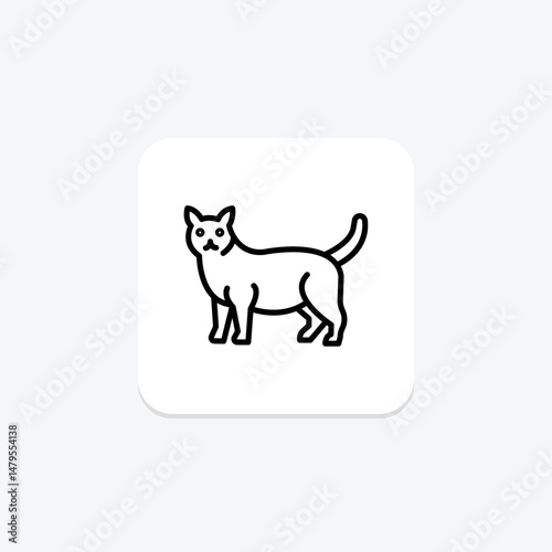 Manx Cat, vector, pixel perfect, illustrator file