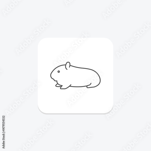 Guinea Pig, vector, pixel perfect, illustrator file