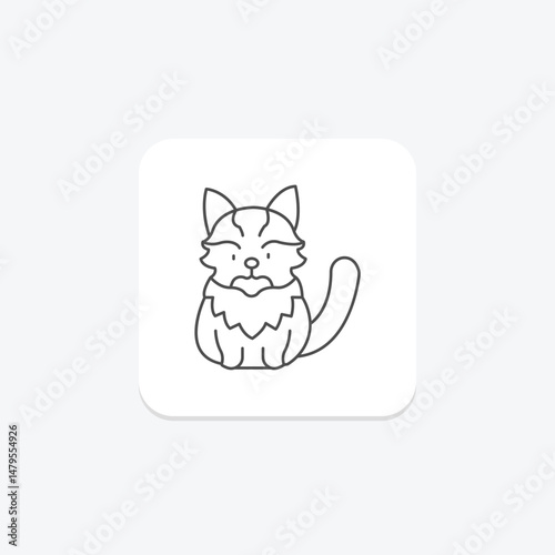 Maine Coon, vector, pixel perfect, illustrator file