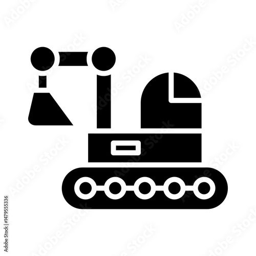 Backhoe icon design