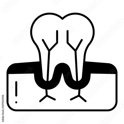 Root Canal dualtone  icon