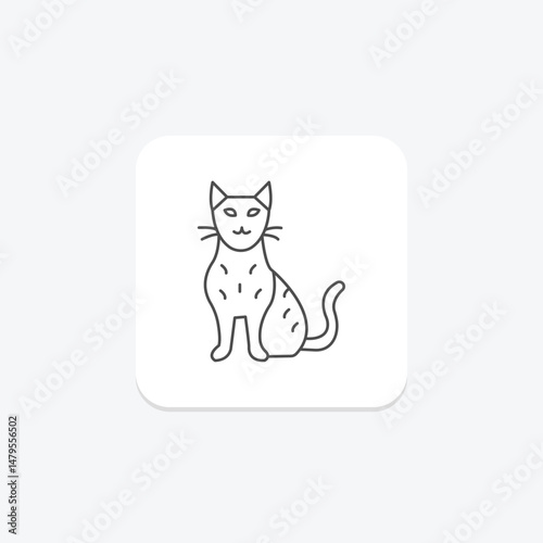 Bengal Cat, vector, pixel perfect, illustrator file