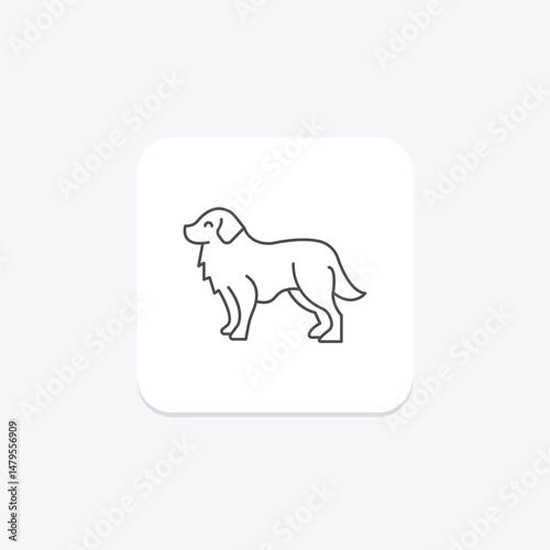 Bernese Mountain Dog, vector, pixel perfect, illustrator file