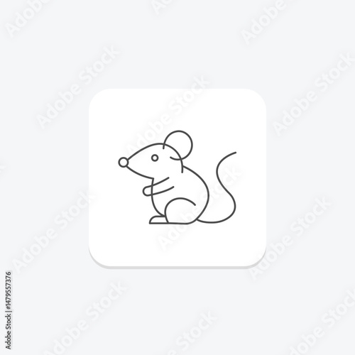 Fancy Mouse, vector, pixel perfect, illustrator file