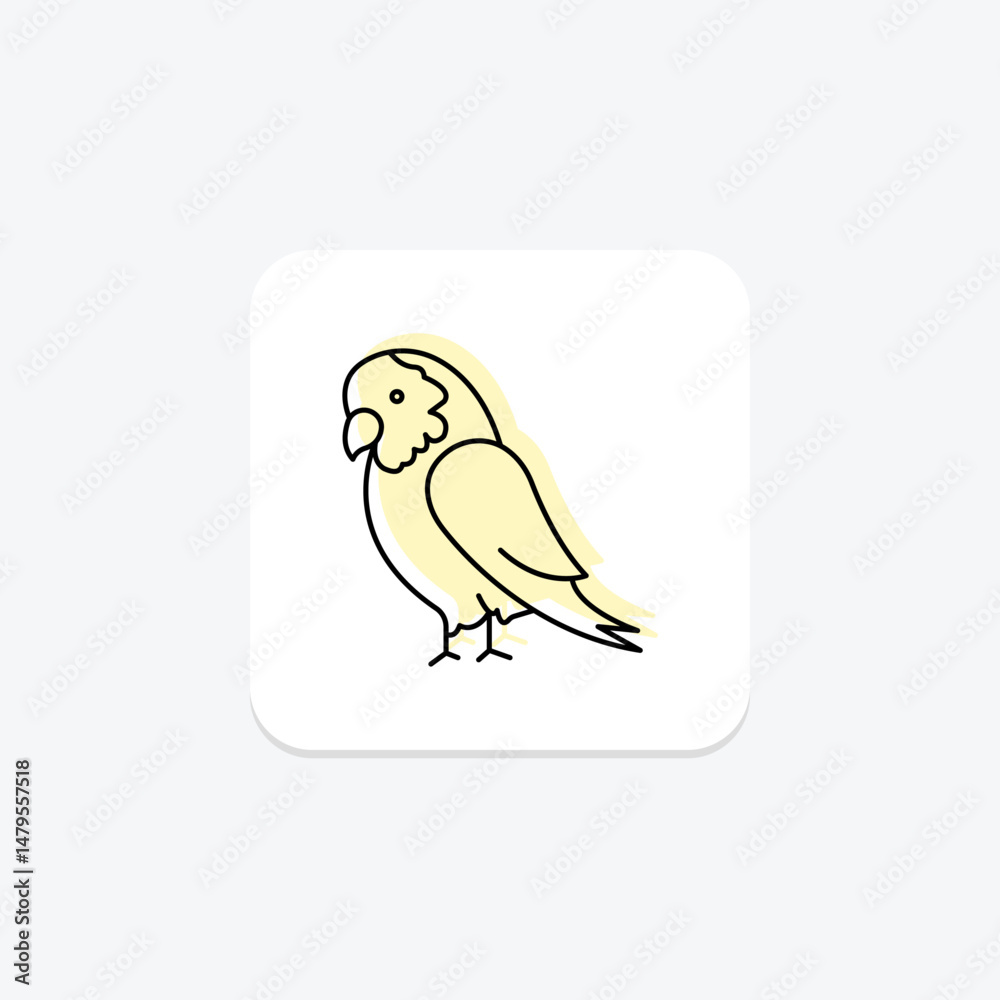 African Grey Parrot, vector, pixel perfect, illustrator file African Grey Parrot, vector, pixel perfect, illustrator file
