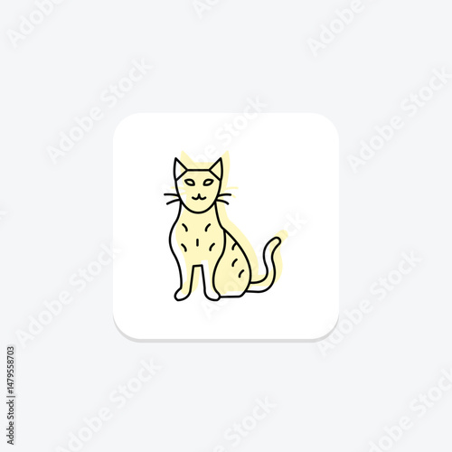 Bengal Cat, vector, pixel perfect, illustrator file