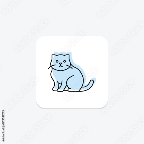 Scottish Fold, vector, pixel perfect, illustrator file