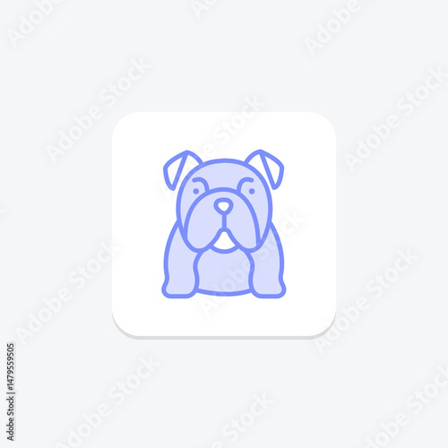 Bulldog, vector, pixel perfect, illustrator file