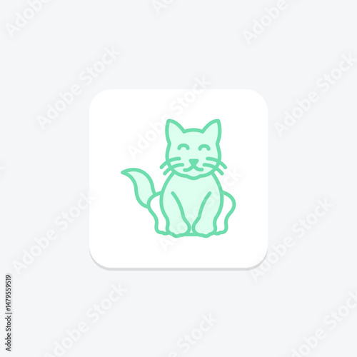 Persian Cat, vector, pixel perfect, illustrator file