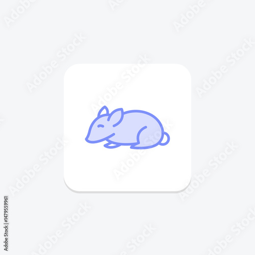 Chinchilla, vector, pixel perfect, illustrator file