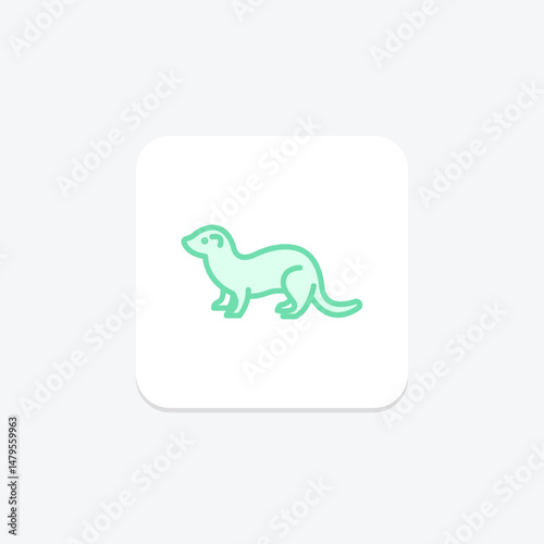Ferret, vector, pixel perfect, illustrator file