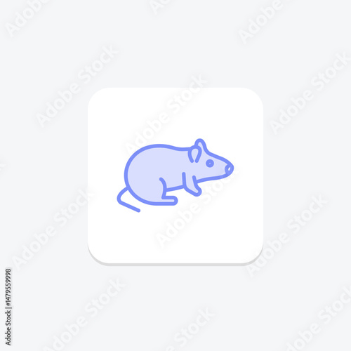 Rat, vector, pixel perfect, illustrator file
