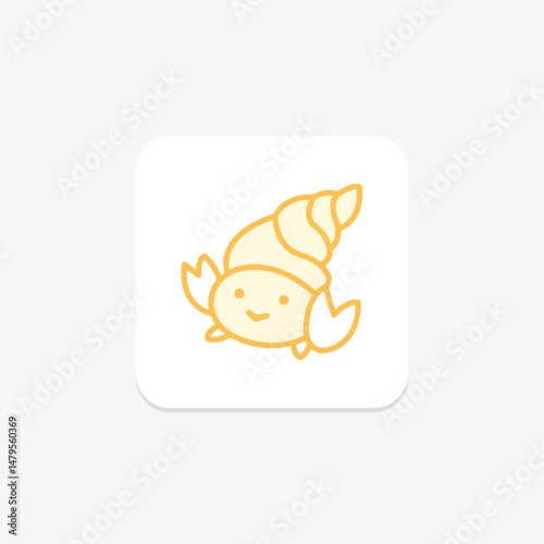 Hermit Crab, vector, pixel perfect, illustrator file