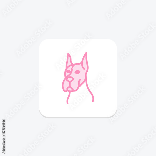 Great Dane, vector, pixel perfect, illustrator file