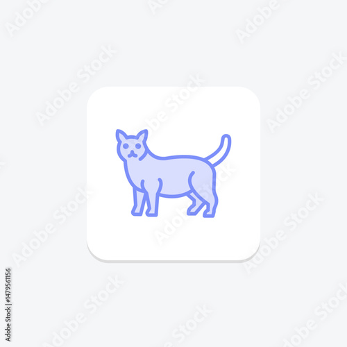 Manx Cat, vector, pixel perfect, illustrator file