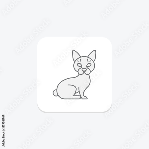 Sphynx Cat, vector, pixel perfect, illustrator file