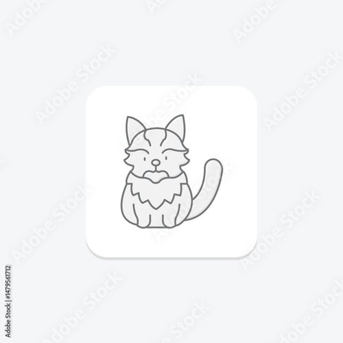 Maine Coon, vector, pixel perfect, illustrator file