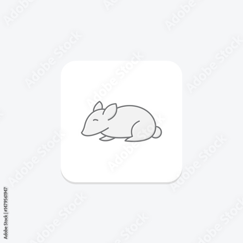 Chinchilla, vector, pixel perfect, illustrator file