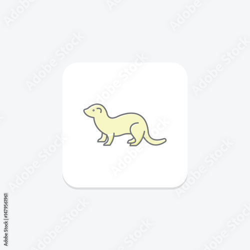 Ferret, vector, pixel perfect, illustrator file