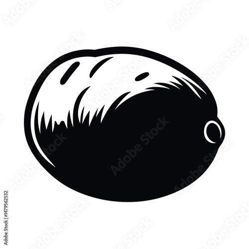 Potato Silhouette Clipart