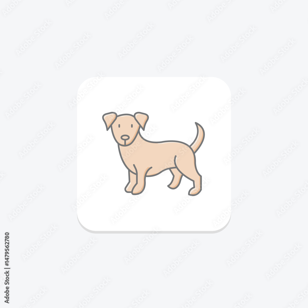 Fototapeta premium Cocker Spaniel, vector, pixel perfect, illustrator file