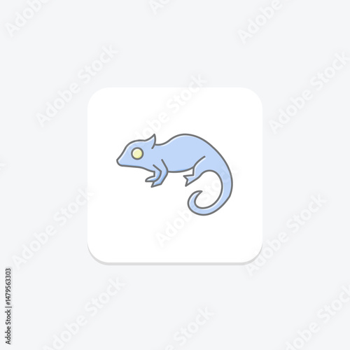 Chameleon, vector, pixel perfect, illustrator file