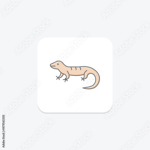 Blue Tongued Skink, vector, pixel perfect, illustrator file