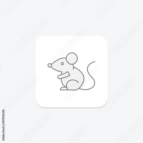 Fancy Mouse, vector, pixel perfect, illustrator file