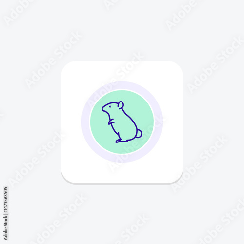 Hamster, vector, pixel perfect, illustrator file