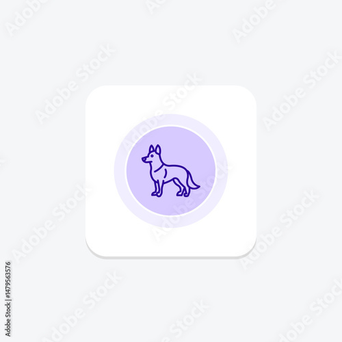 German Shepherd, vector, pixel perfect, illustrator file