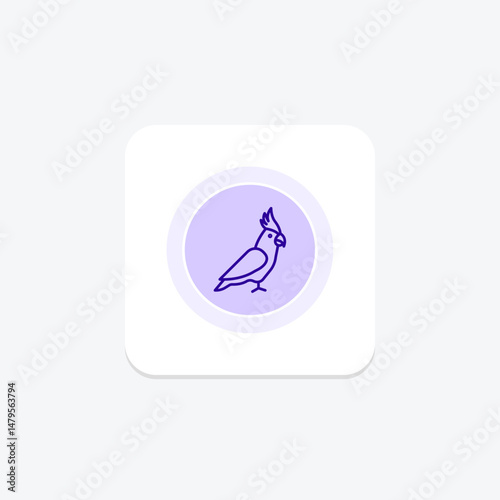Cockatiel, vector, pixel perfect, illustrator file