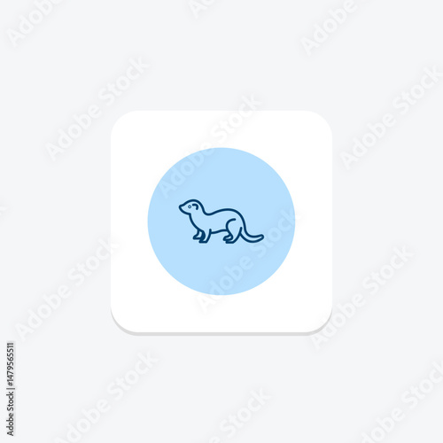 Ferret, vector, pixel perfect, illustrator file