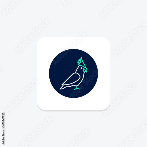 Cockatiel, vector, pixel perfect, illustrator file