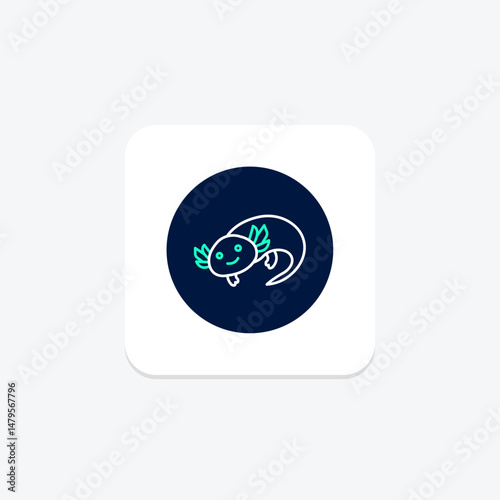 Axolotl, vector, pixel perfect, illustrator file