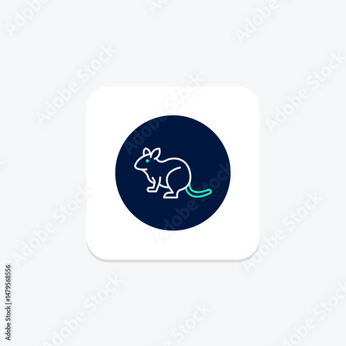 Degu, vector, pixel perfect, illustrator file