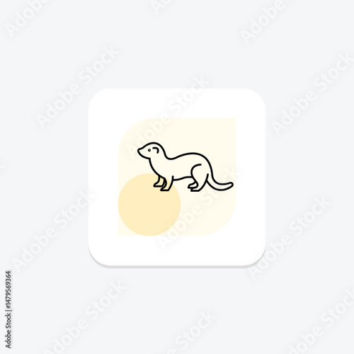 Ferret, vector, pixel perfect, illustrator file