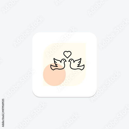 Lovebird, vector, pixel perfect, illustrator file
